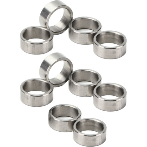 10 Pièces Rondelles de Calage 15mm Diamètre Extérieur 12mm Intérieur Acier Inoxydable