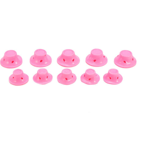 10 pièces Rouleaux de Lissage Cheveux en Silicone Doux Outils de Coiffure Crépus