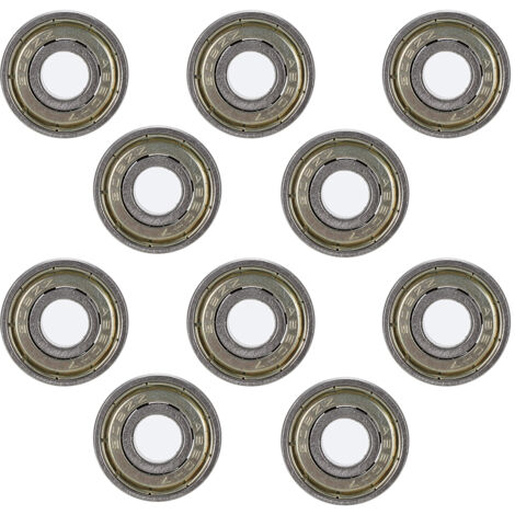 10 Pièces Roulements à Billes en Acier Chromé 608ZZ pour Imprimante 3D avec 2 Protections