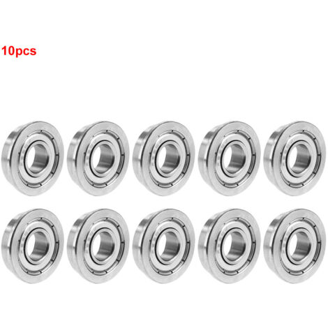 10 pièces Roulements à Billes Miniatures à Bague Flasquée F698ZZ 8x19x6mm Blindés Double