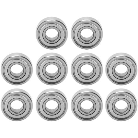 10 Pièces Roulements à Billes Miniatures Haute Vitesse S696ZZ 15x6x5mm pour Pièces Mécaniques de Remplacement
