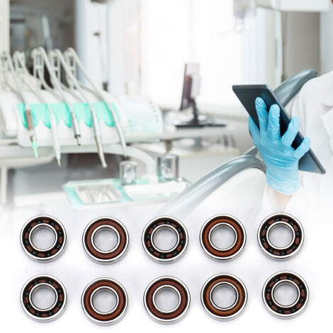 10 pièces Roulements Dentaires Universels en Acier Inoxydable pour Pièce à Main à Grande Vitesse
