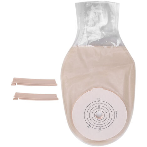 10 pièces Sac de Colostomie en Silicone OnePiece, Poche pour Stomie Confortable et Respectueuse de la Peau