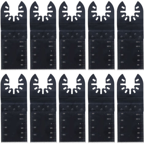 10 pièces scie oscillante lame à dégagement rapide en acier haute vitesse lames d'outils électriques universelles 34mm
