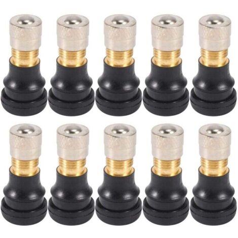 10 PièCes Scooter éLectrique Tubeless Pneu Valve de Vide Gaz Roue pour M365 Accessoires