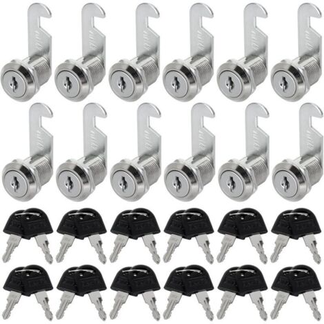 10 Pièces Serrure Boite aux Lettres. 30 mm Barillet Boite aux Lettres. Serrure Meuble pour Boîtes aux Lettres. Portes D'armoire. Armoires
