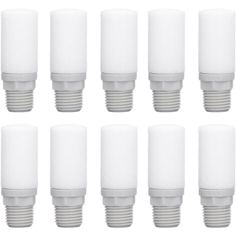 10 Pièces Silencieux Pneumatique G1/4 pour Échappement, Filtre à Bruit en PP pour Cylindre