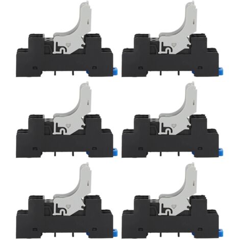 10 Pièces Socle Relais 8 Broches avec Support, Kit Accessoire 250V AC pour Équipement de Tour