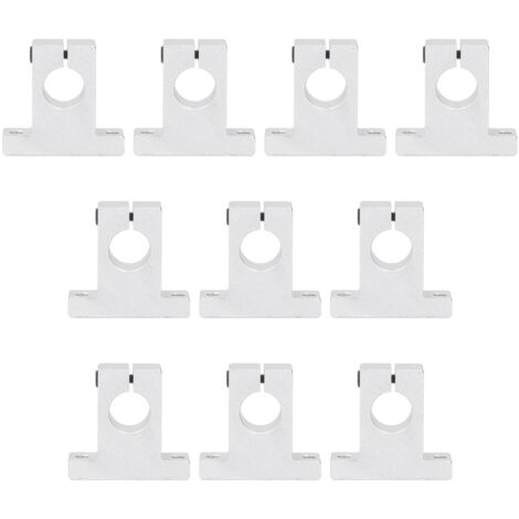 10 Pièces Support de Guidage Linéaire SK16 en Alliage d'Aluminium pour Rail de Mouvement Linéaire, Accessoire Outil Industriel