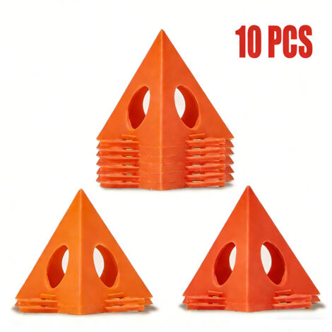 10 pièces support de peinture trépied conique mini triangulaire pour artiste menuisier, orange