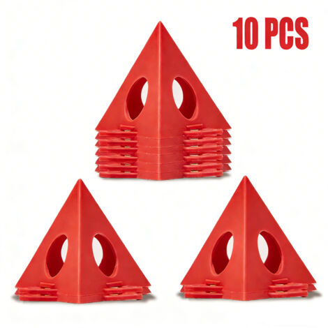 10 pièces support de peinture trépied conique mini triangulaire pour artiste menuisier, rouge