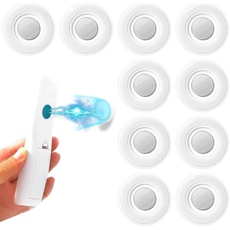10 Pièces Support De TÉLÉCommande MagnÉTique AmÉLiorÉ, Support De TÉLÉCommande Auto-AdhÉSif À Double Aimant, sans Perçage, Universel pour TÉLÉCommande TV/Climatiseur/Ventilateur (Noir)