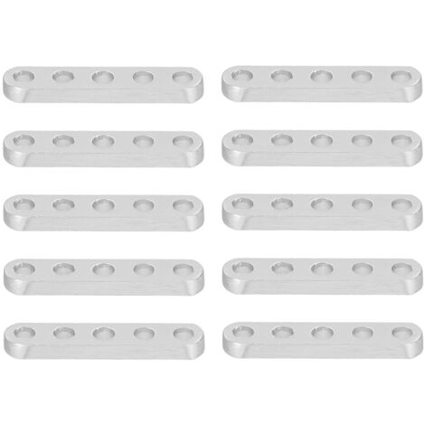 10 pièces Supports en Aluminium Plat 4x8mm pour Fixation Robotique et Équipements Industriels