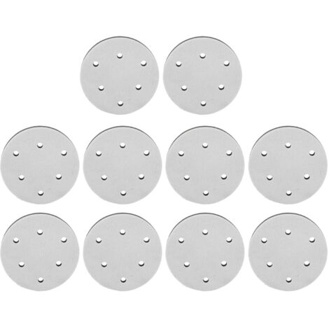 10 pièces tampons de ponçage souples 5 pouces, tampons de polissage remplacement pour ponceuse, éponge abrasive, 6 trous
