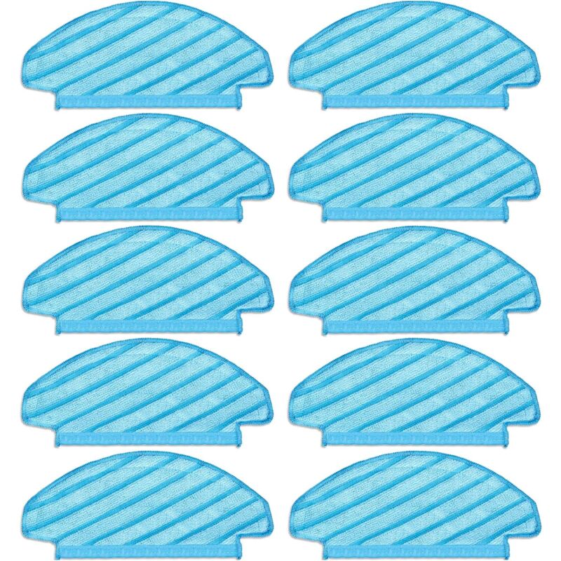 Linghhang - 10 pièces) Tampons de vadrouille lavables et réutilisables pour aspirateur ecovacs deebot ozmo T8/ T8+/ T8 aivi/ T9/ T9 max/ N8 Pro,