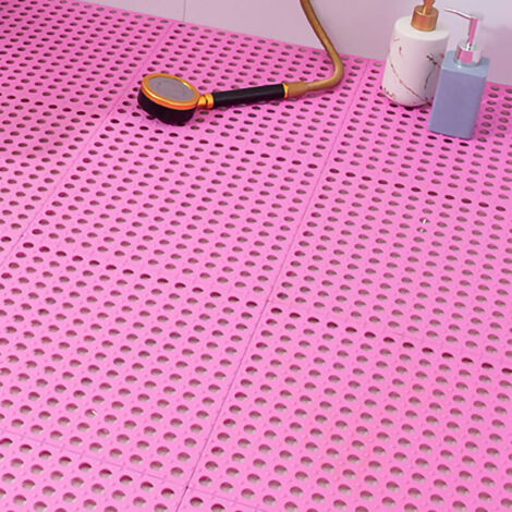 10 pièces. Tapis d'épissure antidérapant à ventouse pour salle de bain, tapis de bain, douche, cuisine, tapis de pied imperméable, tapis d'isolation de l'eau antidérapant (10 pièces vendues) (TPE145g)