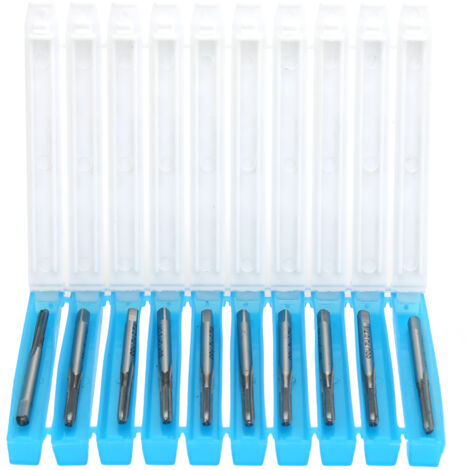 10 pièces Tarauds HSS Haute Dureté pour Filetage M2.5 x 0.45 H2 - Forets à Tapper Machine