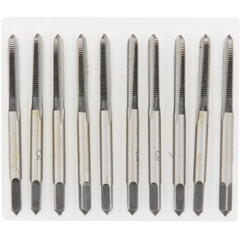 10 Pièces Tarauds M3 Acier Carbone Outils Machine Fournitures Industrielles