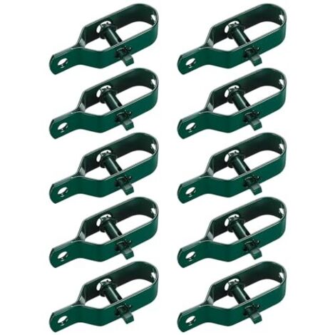 10 Pièces Tendeur Grillage, de Clôture, Tendeurs à Fil Barbelé, Kit Connecteurs Corde pour Tension (Vert) Vert -