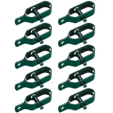 10 Pièces Tendeur Grillage, Tendeur de Clôture, Tendeurs à Fil Barbelé, Kit de Connecteurs Tendeur de Corde pour Fil de Tension (Vert)