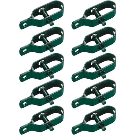 10 Pièces Tendeur Grillage, Tendeur de Clôture, Tendeurs à Fil Barbelé, Kit de Connecteurs Tendeur de Corde pour Fil de Tension (Vert)