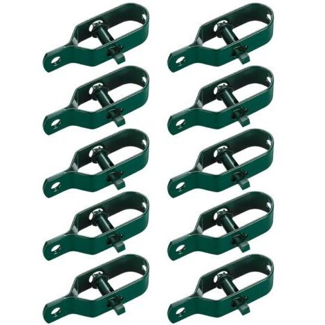 10 Pièces Tendeur Grillage, Tendeur de Clôture, Tendeurs à Fil Barbelé, Kit de Connecteurs Tendeur de Corde pour Fil de Tension (Vert)