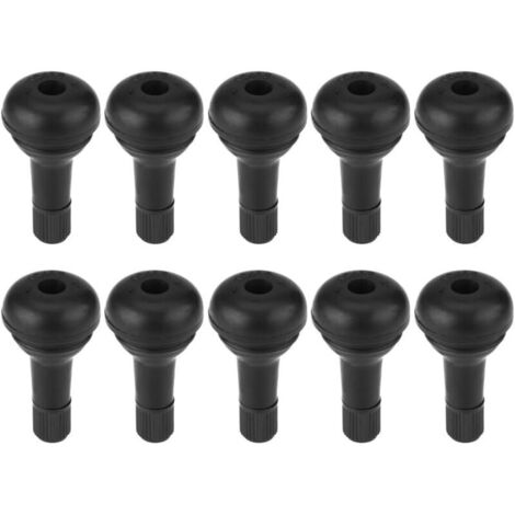 10 Pièces Tige de Valve de Pneu en Caoutchouc TR415 Voiture Auto Moteur Roue Snap-in Pneu Valve Pièce de Rechange Valve Pneu Voiture pour Trous de Jante Tubeless