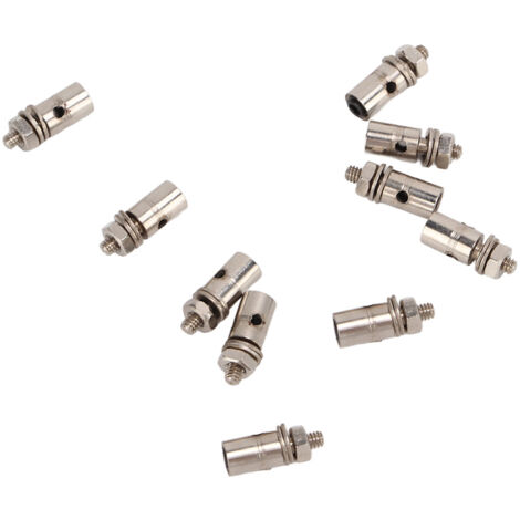 10 pièces Tiges de servo 1.3mm, Connecteur ajustable pour liaison et butée - Réglage précis