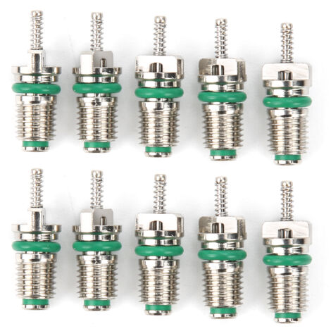 10 pièces valves de noyau pour climatisation auto, aiguilles résistantes haute pression, compatibles réfrigérant R134A