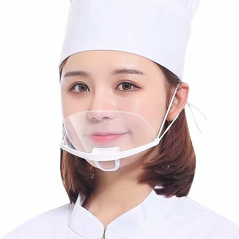 10 Pièces Visière de Protection Réutilisable Transparent Anti-buée Protection Visage + 1 Sac + 1 Chiffon de Nettoyage + 1 Corde Anti-perte,-ladacèe