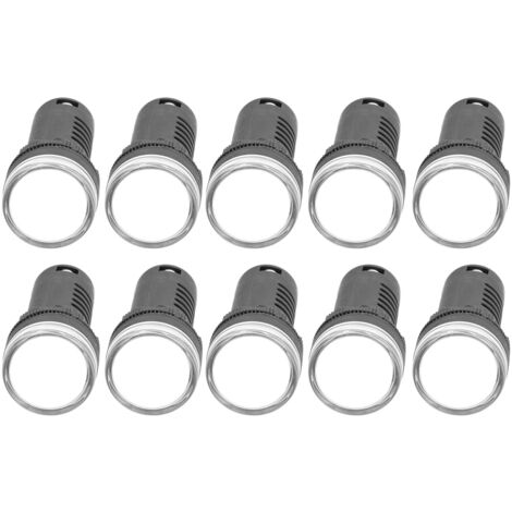 10 Pièces Voyants LED Rouge et Vert pour Circuits 220V AC/DC, Économes en Énergie