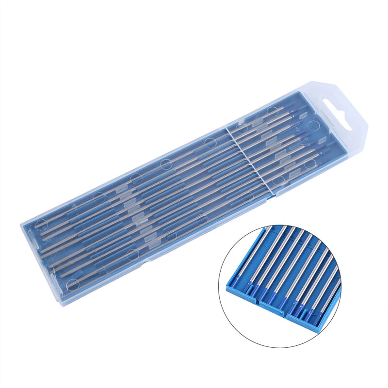 10 pièces/boîte WL20 tête bleue 2% électrode de tungstène de lanthane tig (2.4175mm)