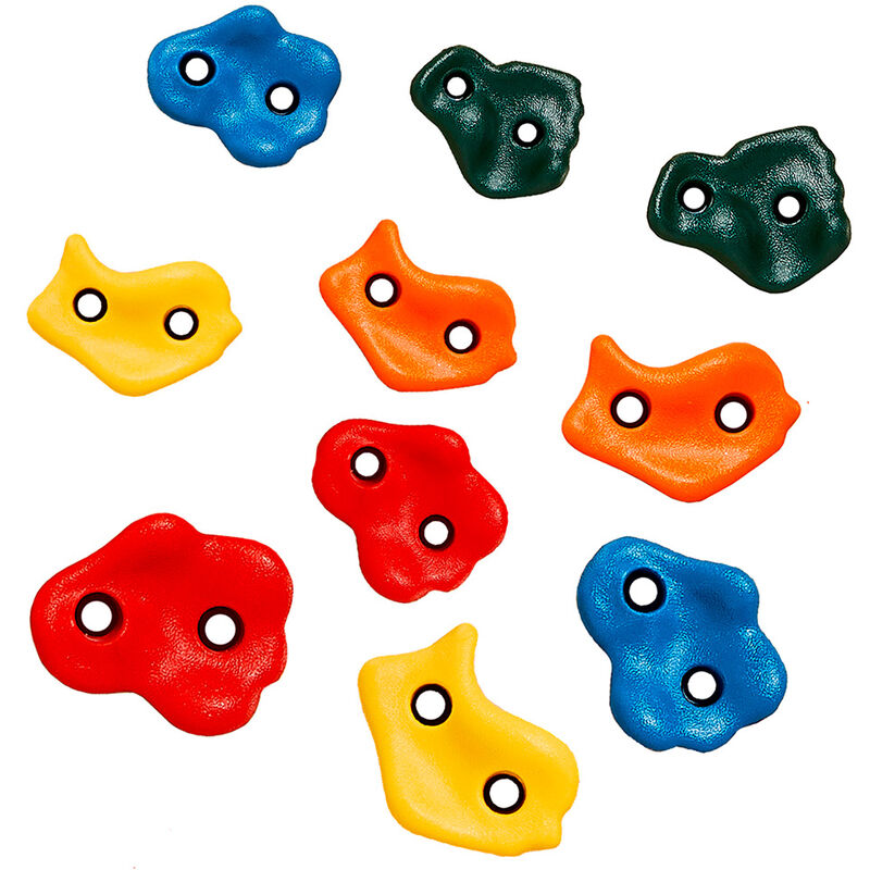 10 Pierres à grimper d'escalade pour structures de jeux - Fixations non inclues