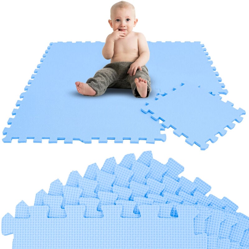 

10 Piezas Alfombra Puzzle para Bebés y Niños - 30x30 Suelo Goma EVA Tapete Juego