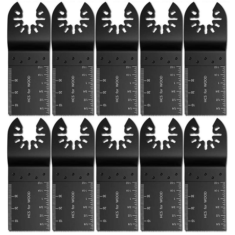 10 piezas de hoja de sierra de acero con alto contenido de carbono de 34mm, hoja de sierra multifunción, juego de accesorios para máquina cortadora