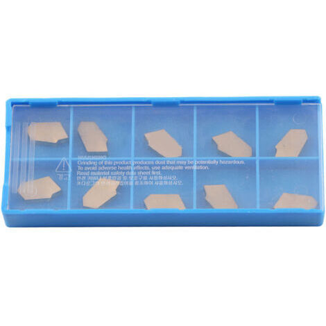 10 piezas de inserts de giro de metal dura, placas de corte CNC de metal dura, insert de giro de metal dura GTN3 HW190223113 para soportes de máquinas de giro.