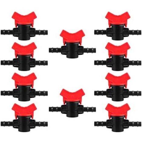10 piezas de válvula capilar recta para grifo de agua cerrado, válvula de bola para riego, accesorios para válvulas de riego automáticas