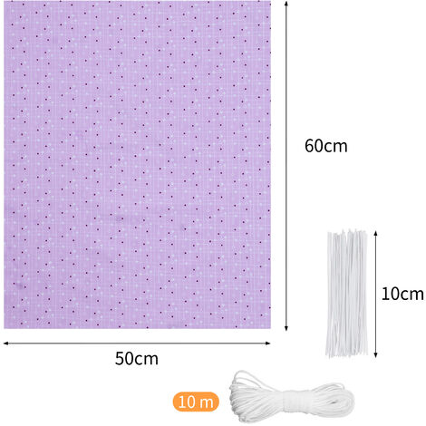 10 piezas grandes de 60 x 50 cm con diferentes patrones de tela de retazos para manualidades impresas en la parte superior de algodón de material mixto acolchado con 10 m de cuerda de algodón y 50 pie