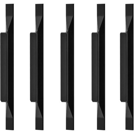 (10 piezas) Manijas de aleación de aluminio europeas para gabinetes de cocina, manijas de armario, longitud total 160 mm, distancia entre orificios 9