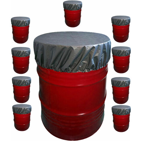 10 piezas Tapa de barril tapa protectora barril de aceite barril de lluvia de 60 cm barril de 200 l