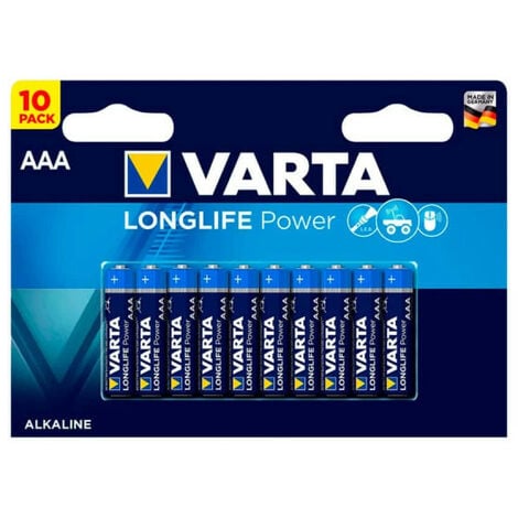 Varta LONGLIFE Power AAA Bli 10 Pile LR3 (AAA) alcaline(s) 1.5 V 10 pc(s)