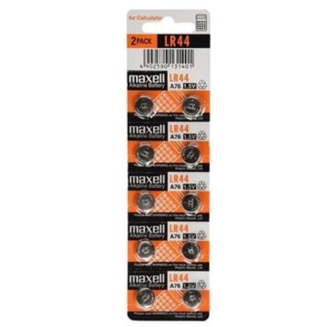 10 Piles LR44 Bouton alcalin MAXELL (10 Piles