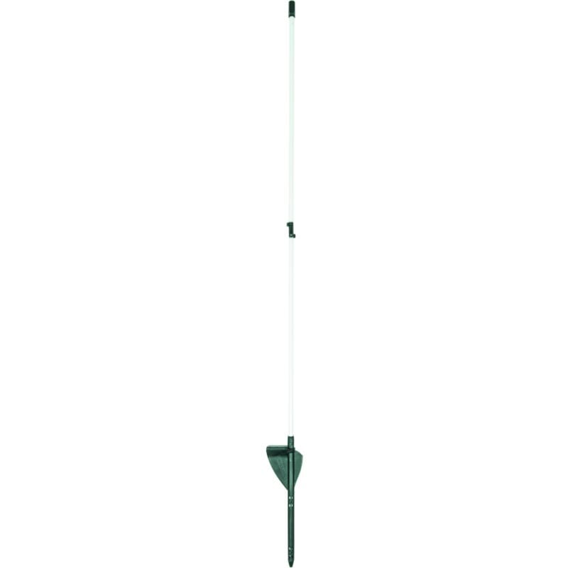 10 Piquets en fibre de verre ovale blanc 110 cm Horizont