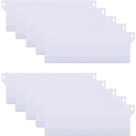 10 placas de peso de 127 mm para persianas verticales, pesas para persianas verticales, lamas, kit de reparación de persianas verticales, color blanco