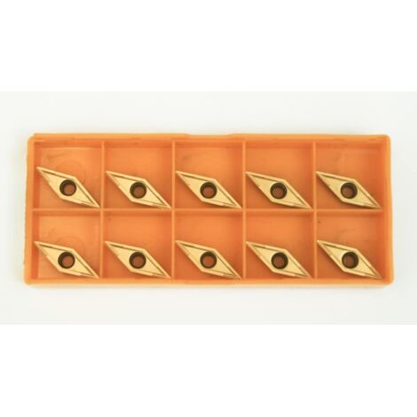 10 PLACCHETTE INSERTO UTENSILI TORNIO INSERTI ROMBO LATO 11 MM PLACCHETTE X SVV
