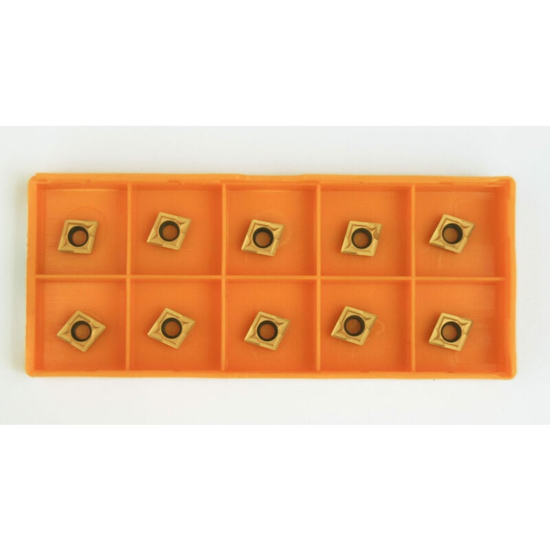 Image of 10 placchette inserto utensili tornio inserti rombo lato 6 mm placchette x SCL10