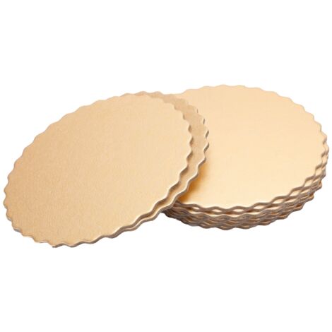10 Planches à Gâteau Rondes Réutilisables Double Face pour Mariage Anniversaire Fête (30 cm)