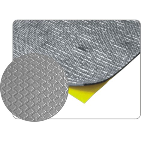 Protection/plaque isolante par chaleur adhesive en tissu/aluminium