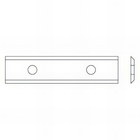 10 plaquettes amovibles carbure 2 coupes 30 x 12 x 1.5 mm HC05