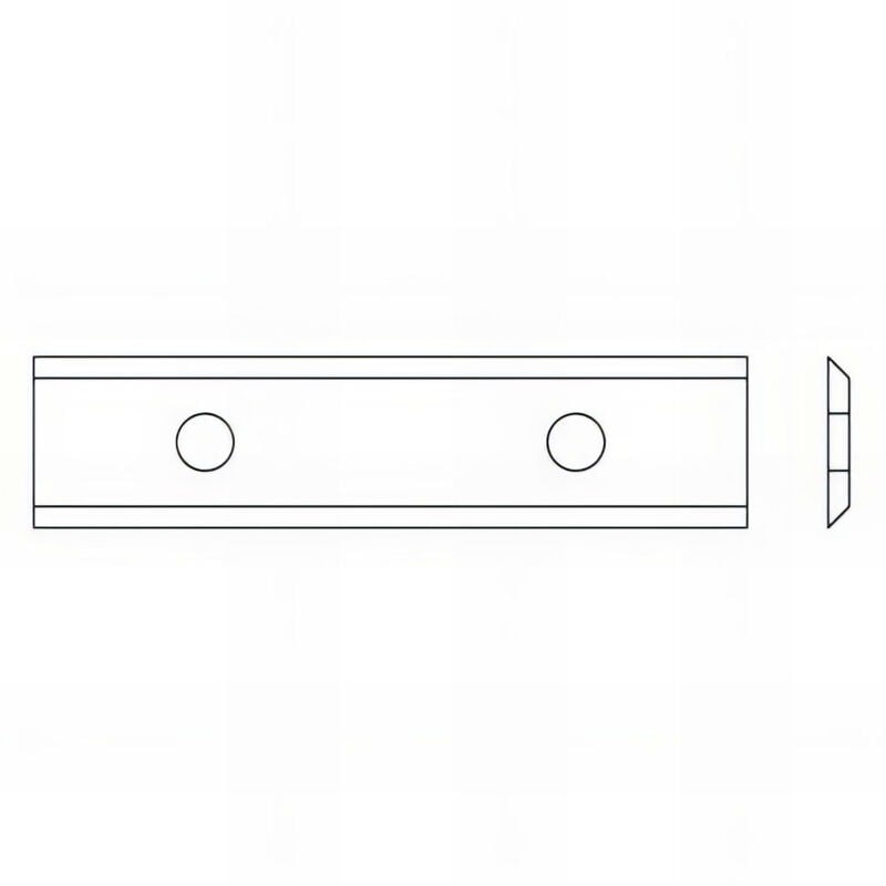 Forézienne - 10 plaquettes amovibles carbure 2 coupes 50 x 12 x 1.5 mm HC05